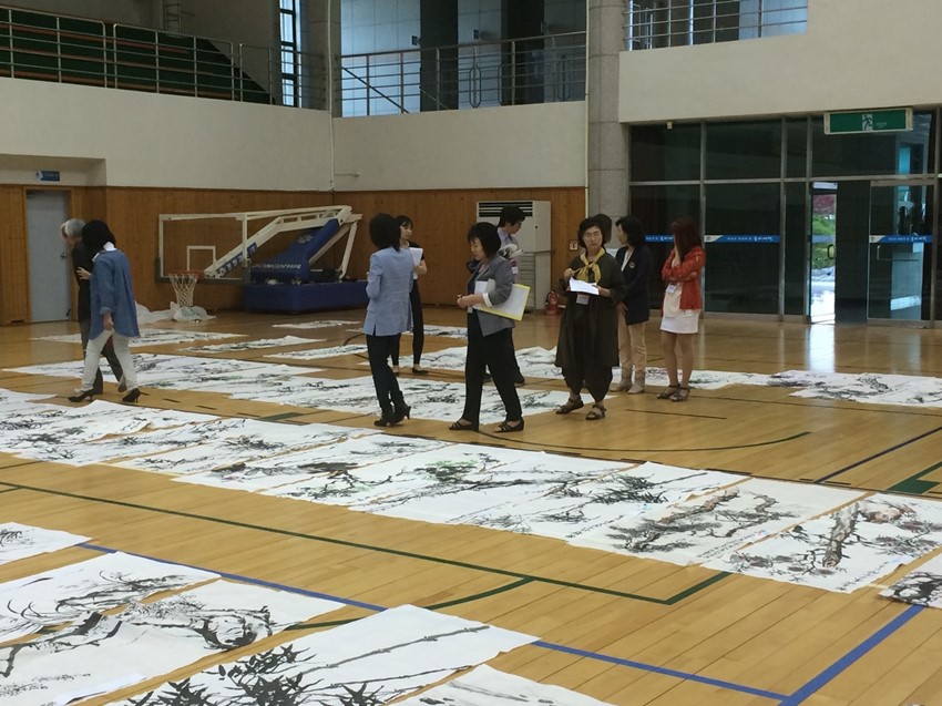 1.제42회 경상북도 서예·문인화 대전 1차 심사 치러